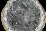 Las Choyas Coconut Geode with Quartz & Calcite - Mexico #180578-3